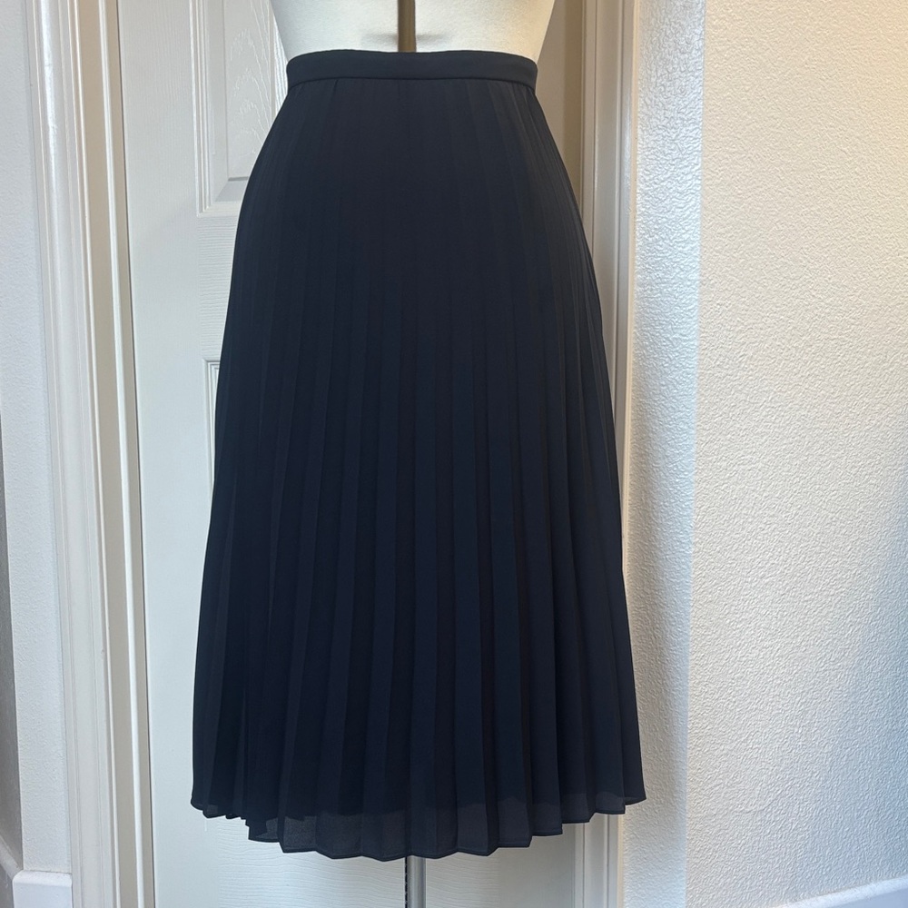 J. Crew Classic Black Midi Skirt